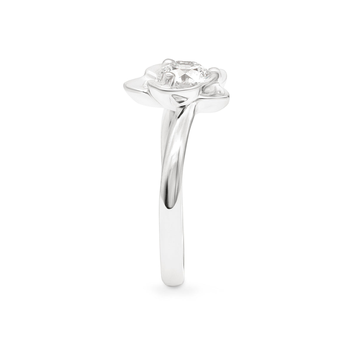 Bague de fiançailles orchidée