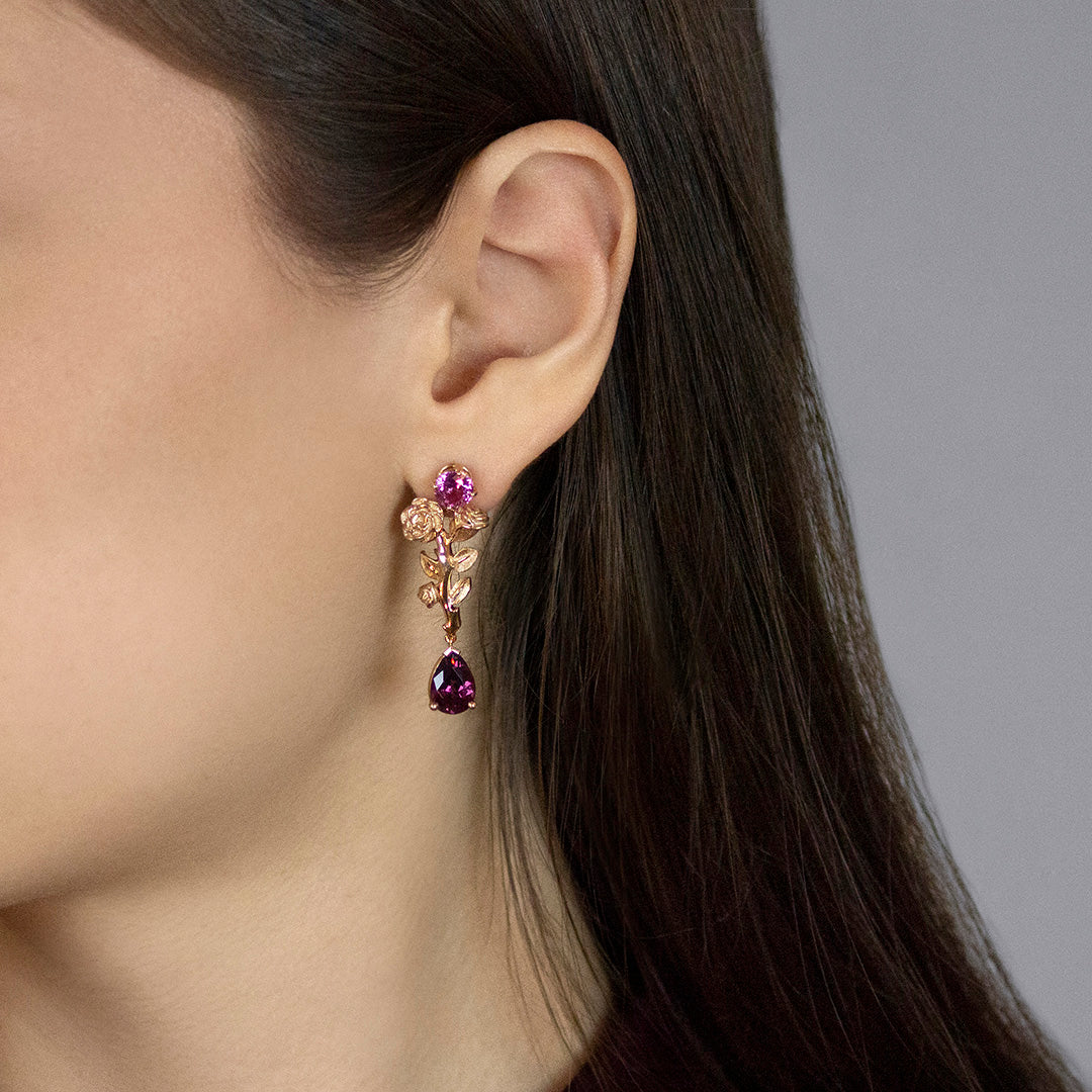 Boucles d’oreilles Rosier