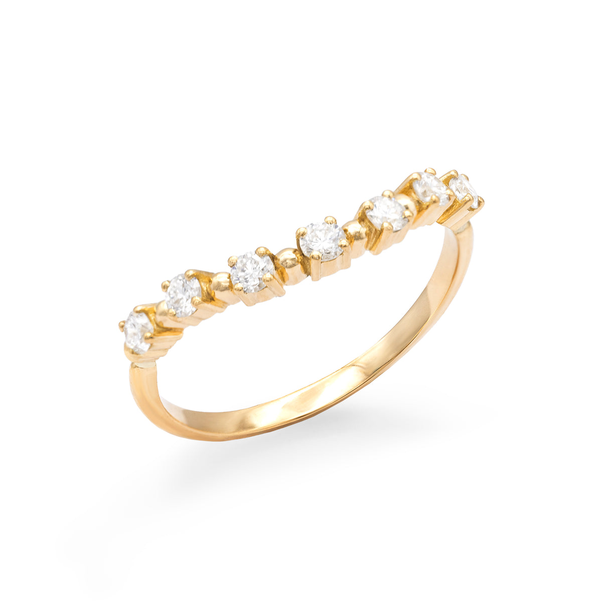Alliance rosée de diamants