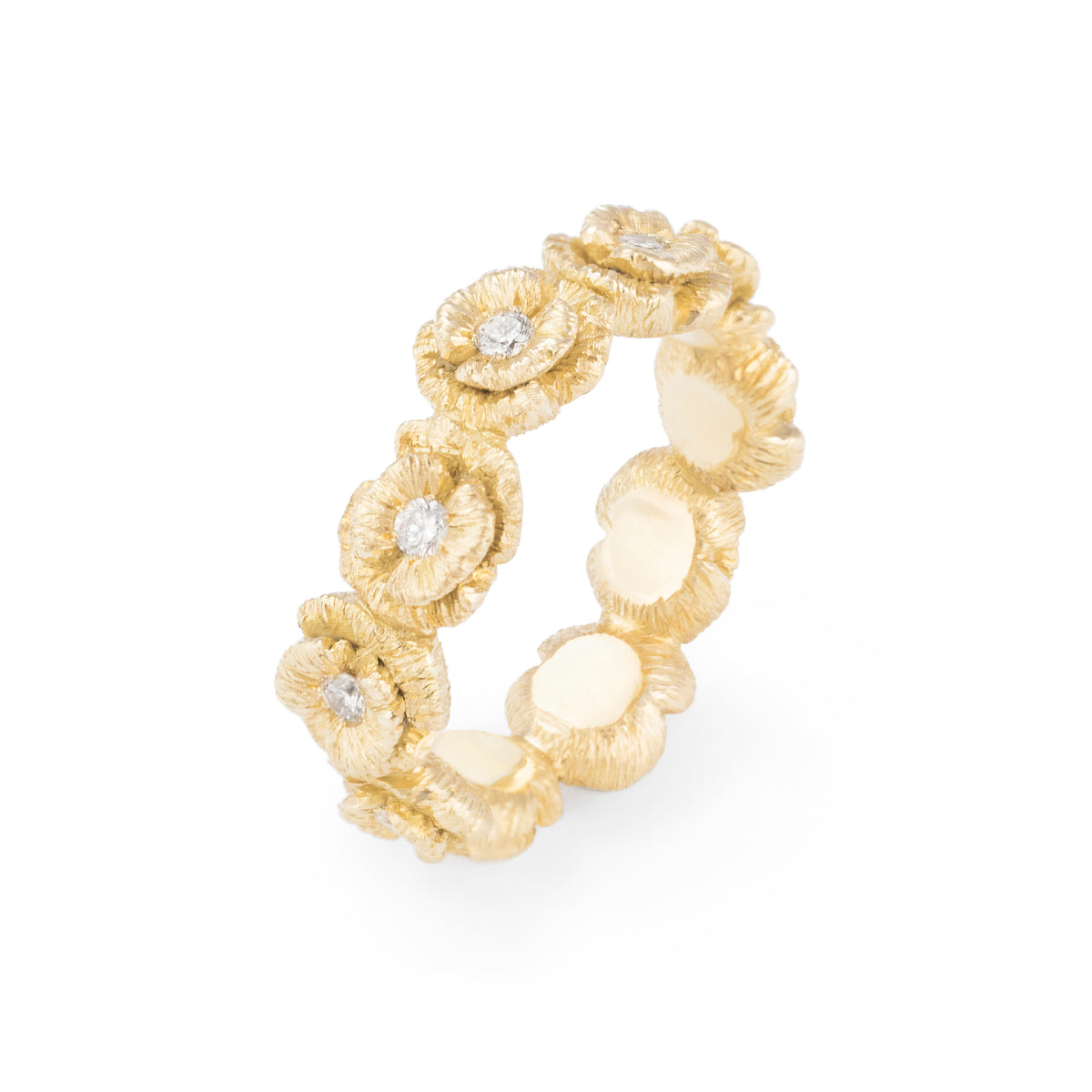 Bague alliance coquelicots