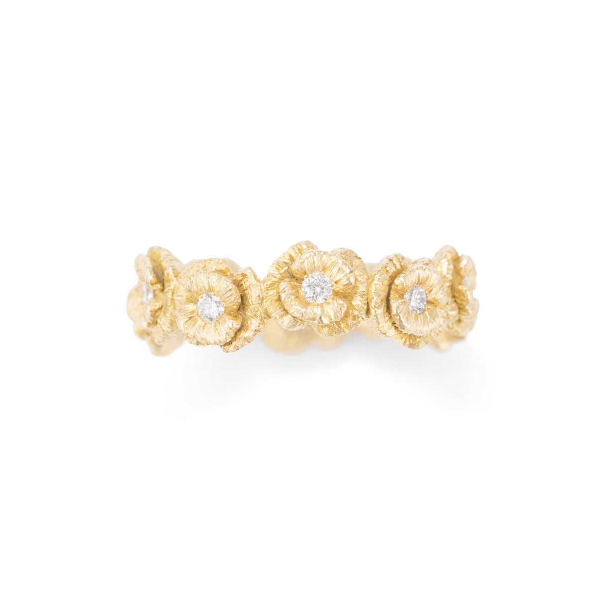 Bague alliance coquelicots