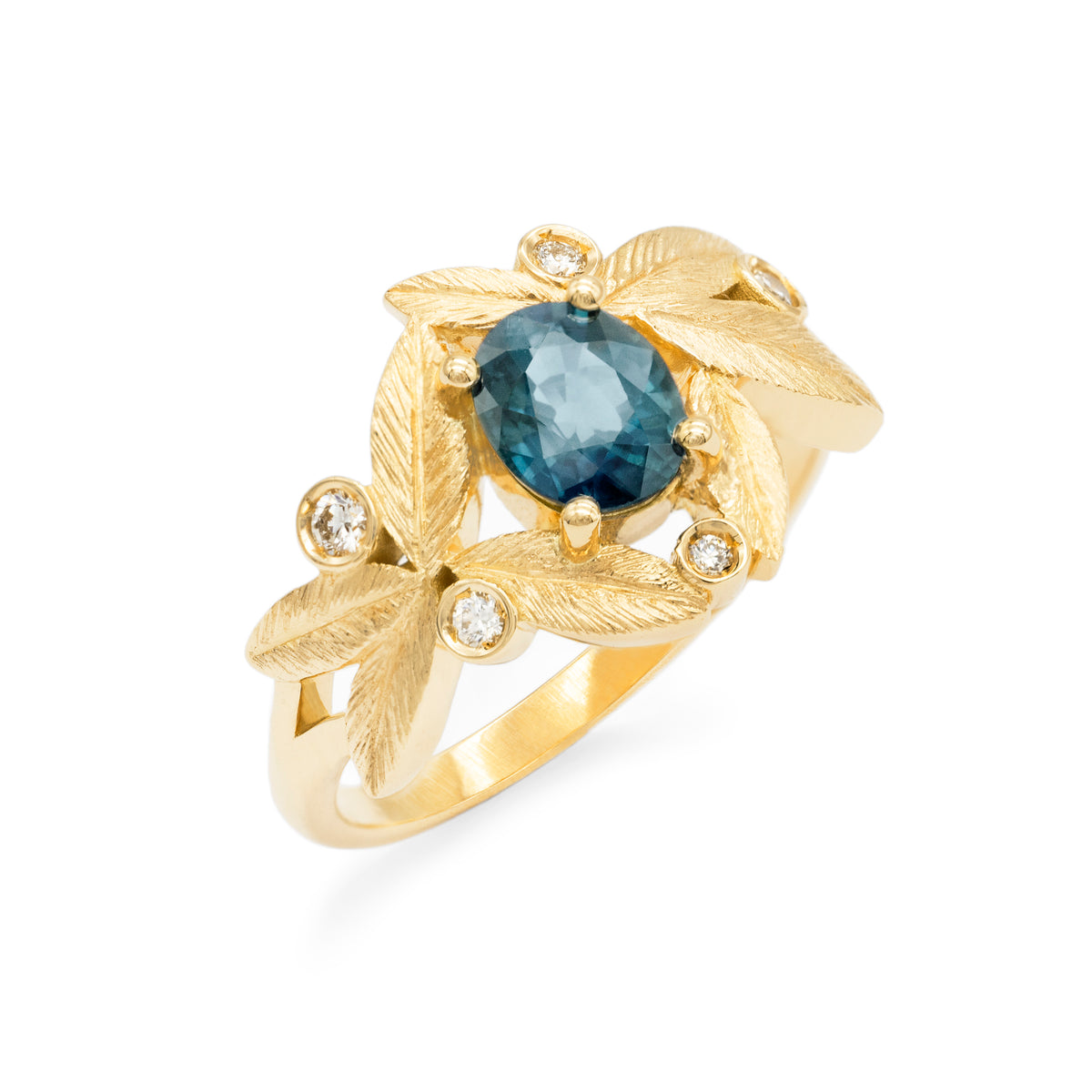 Bague bouquet d’olivier Saphir