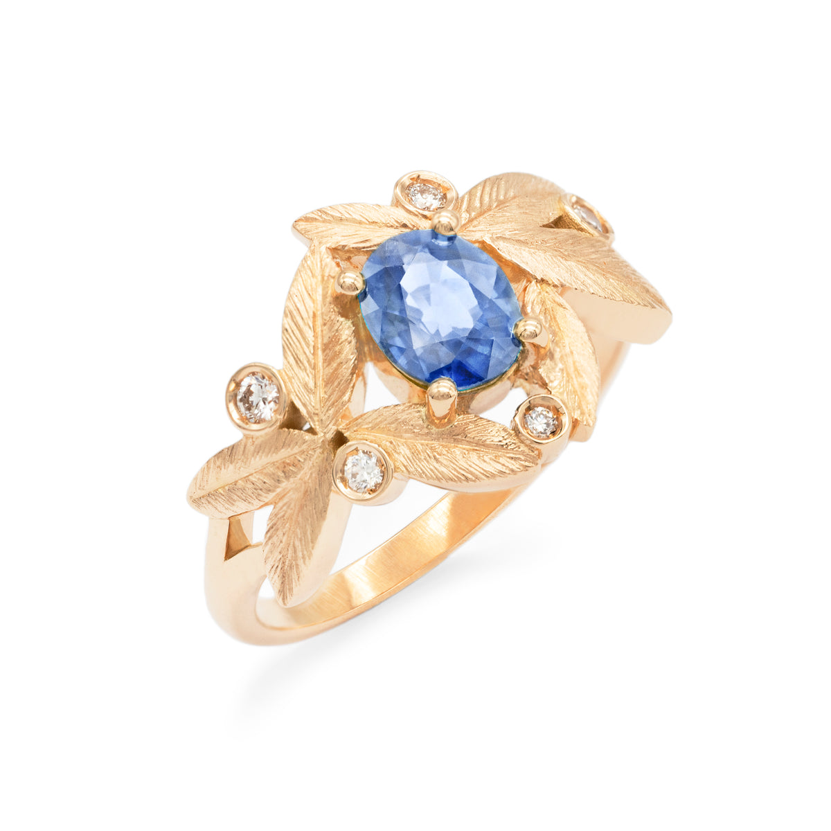Bague bouquet d’olivier Saphir