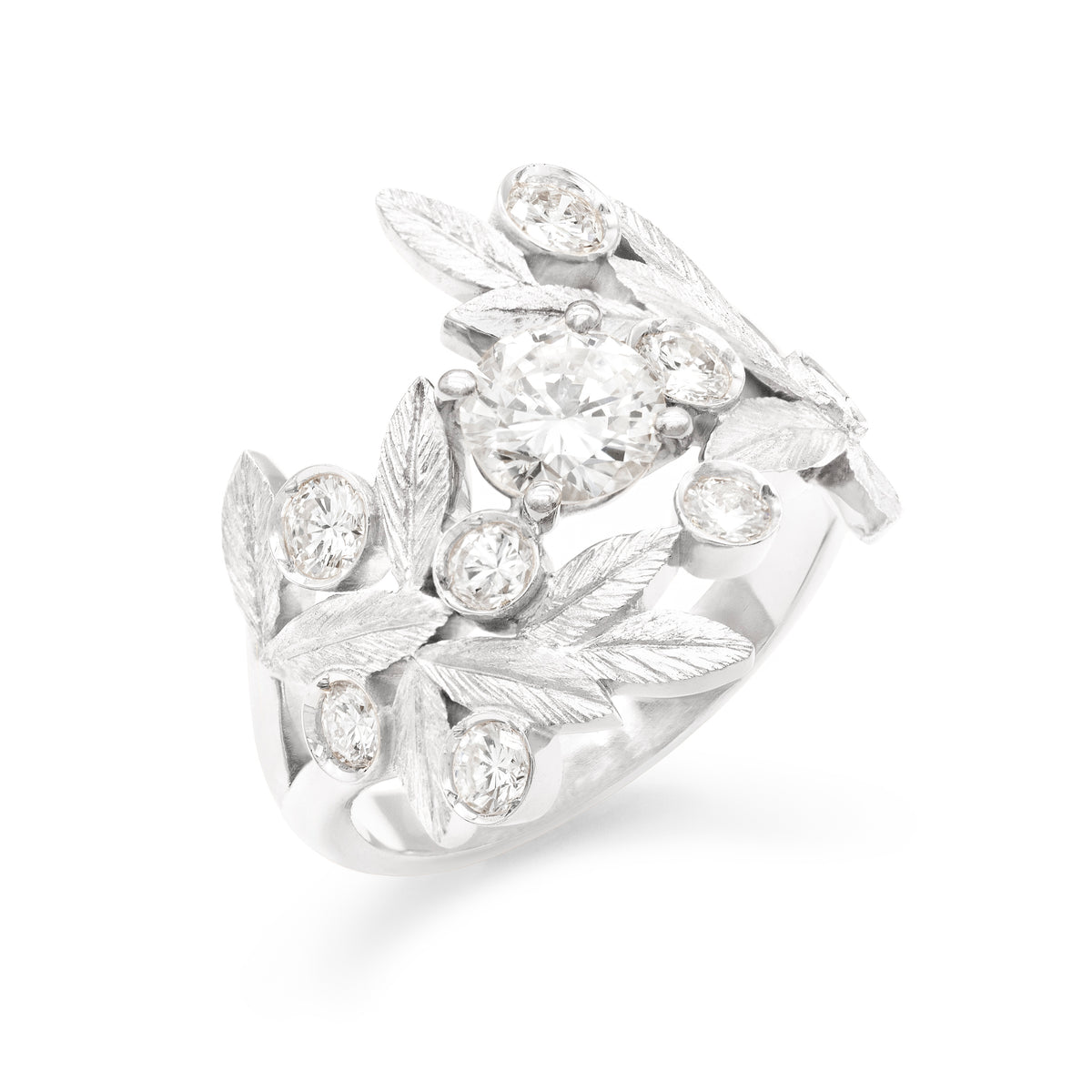 Bague Branches d’Olivier Diamant rond