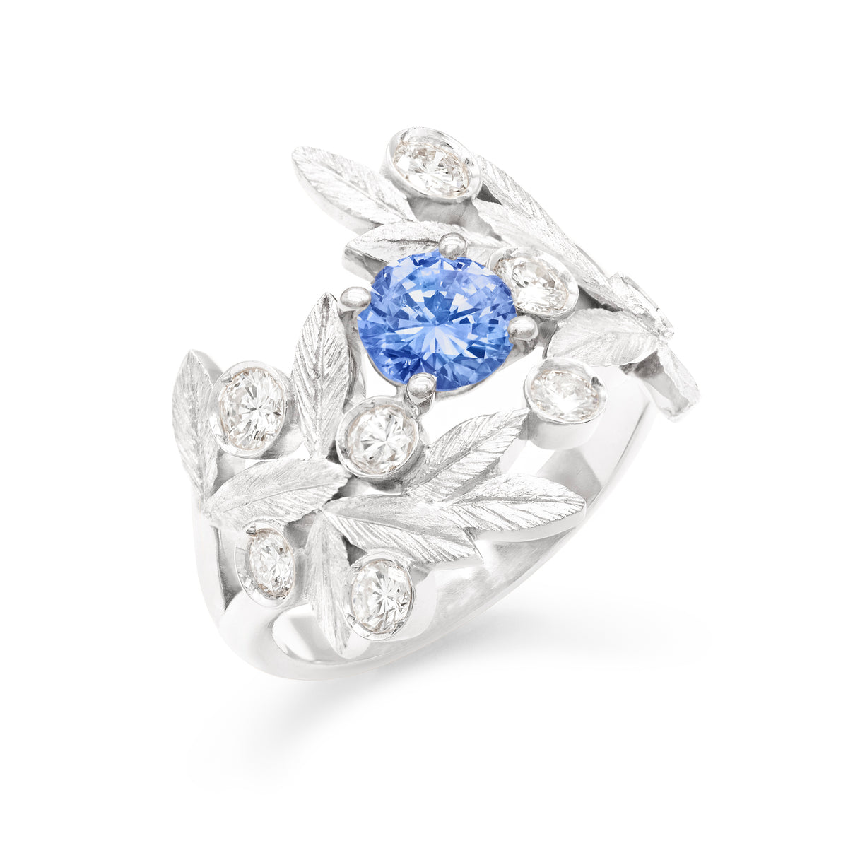 Bague Branches d’Olivier Saphir rond
