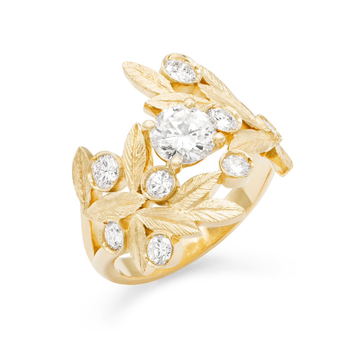 Bague Branches d’Olivier Diamant rond