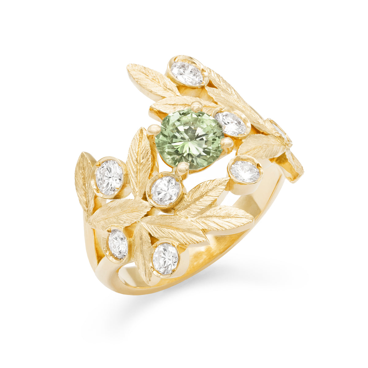 Bague Branches d’Olivier Saphir rond