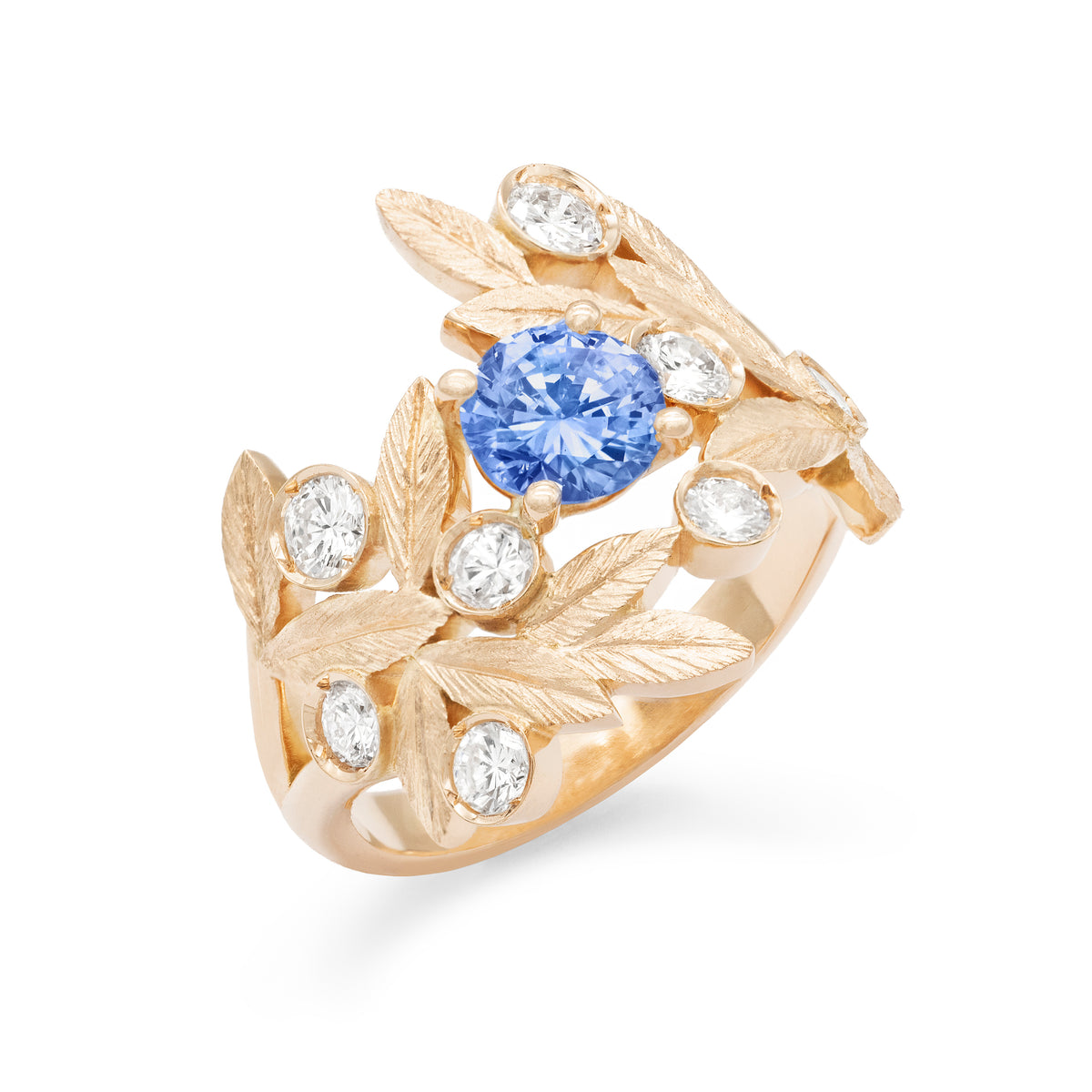 Bague Branches d’Olivier Saphir rond