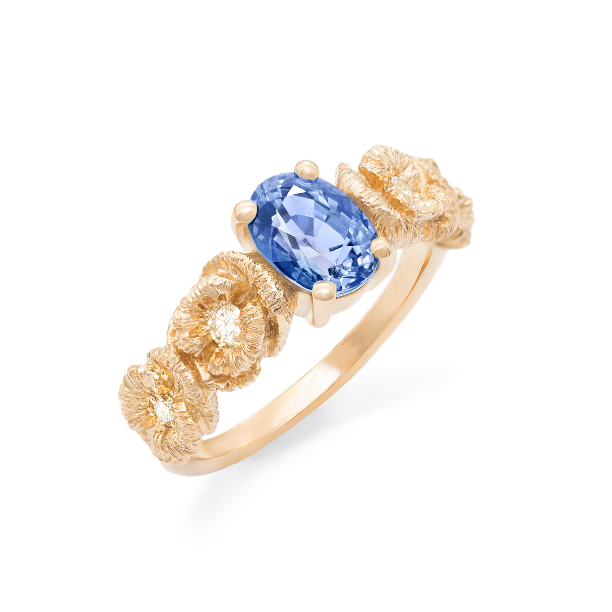 Bague coquelicot et sa précieuse