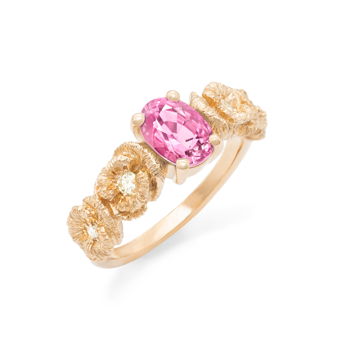 Bague coquelicot et sa précieuse