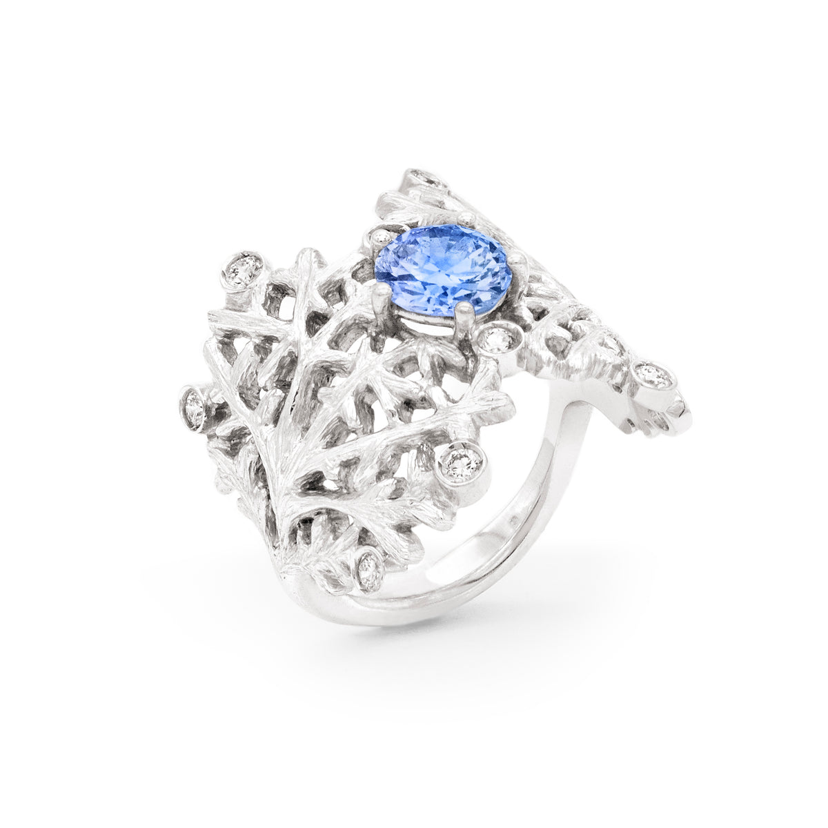Bague Corail Saphir