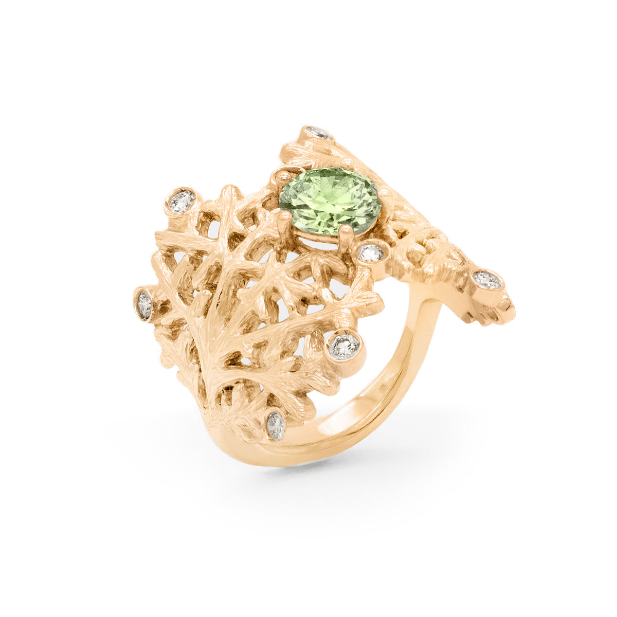 Bague Corail Saphir