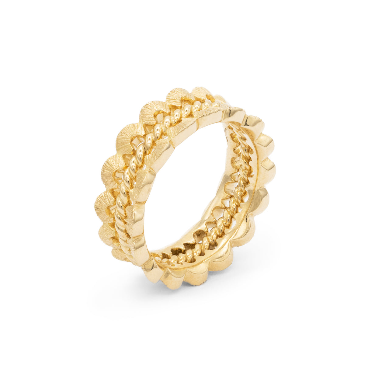 Bague couronne de Coquillages