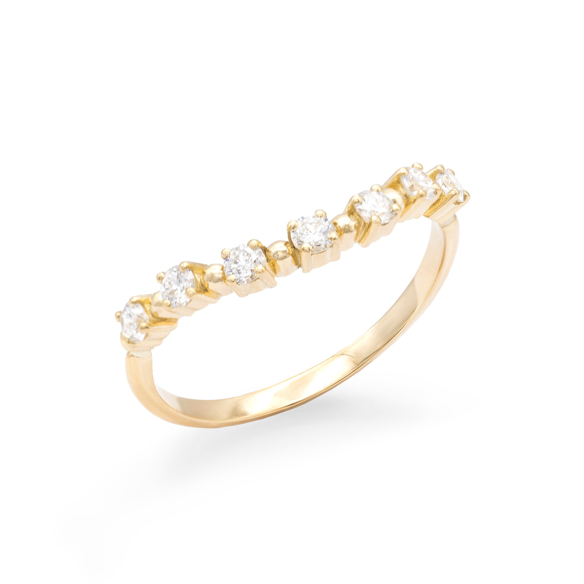 Alliance rosée de diamants
