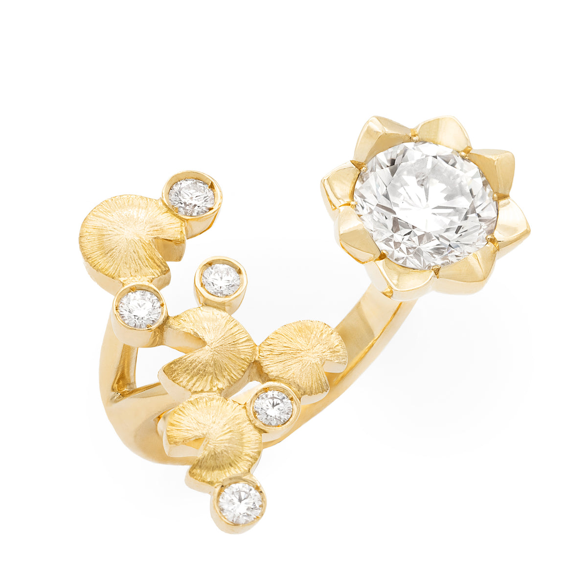 Bague d’entre-doigt Nymphéas
