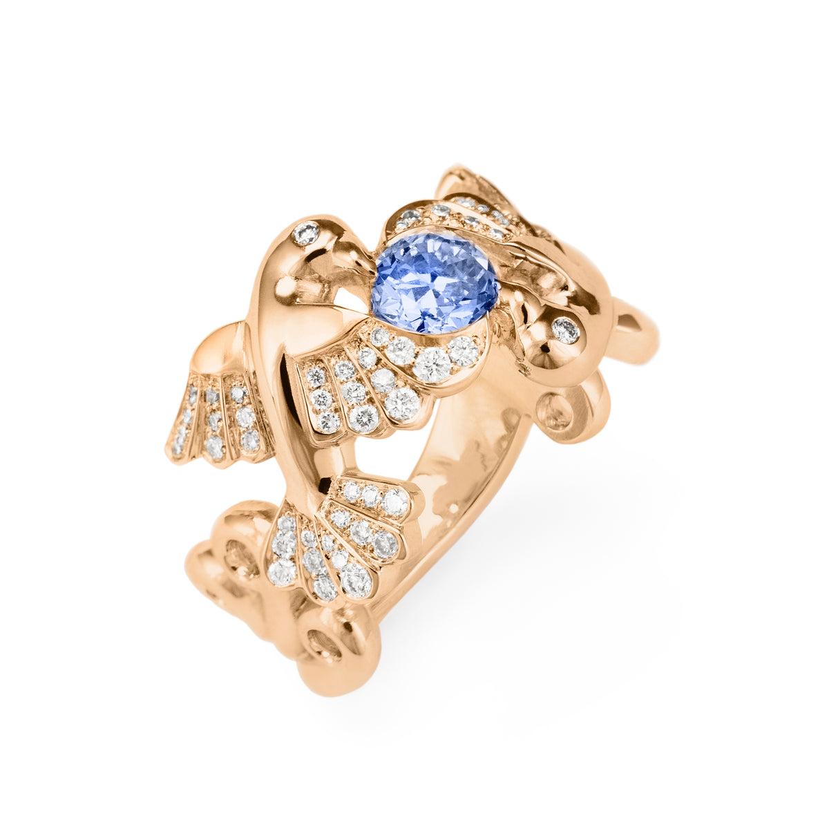 Bague Envol amoureux Saphir