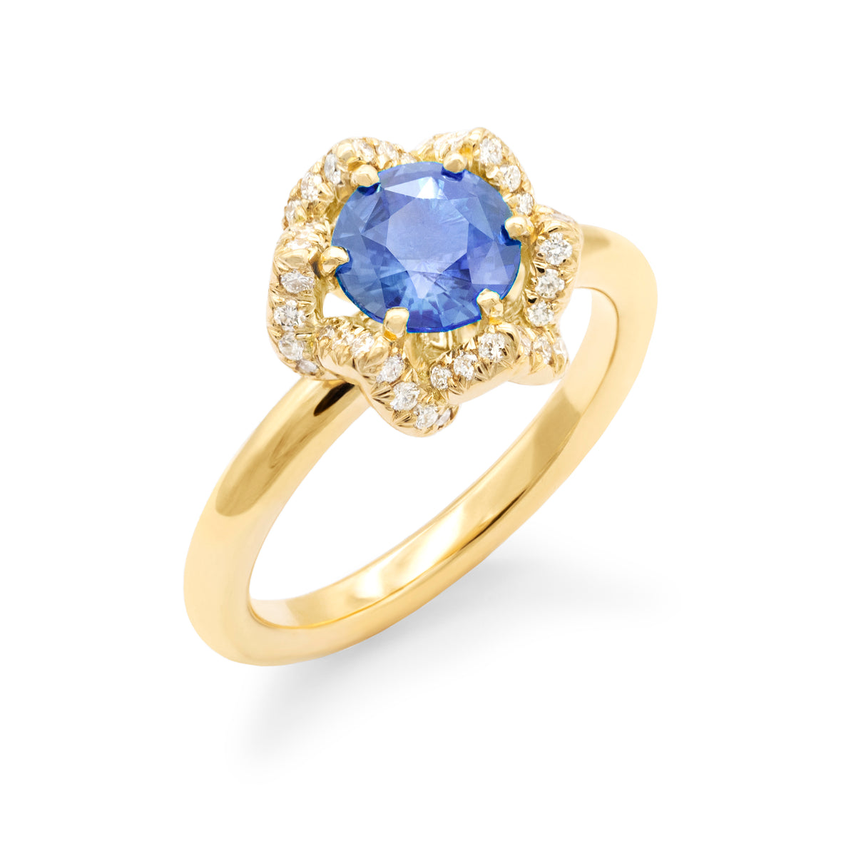 Bague de fiançailles Bourgeon Saphir