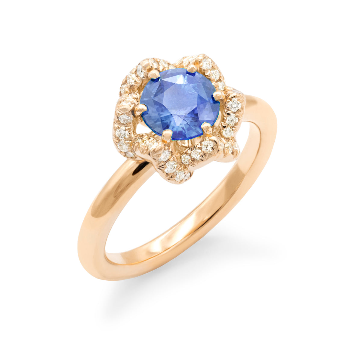 Bague de fiançailles Bourgeon Saphir