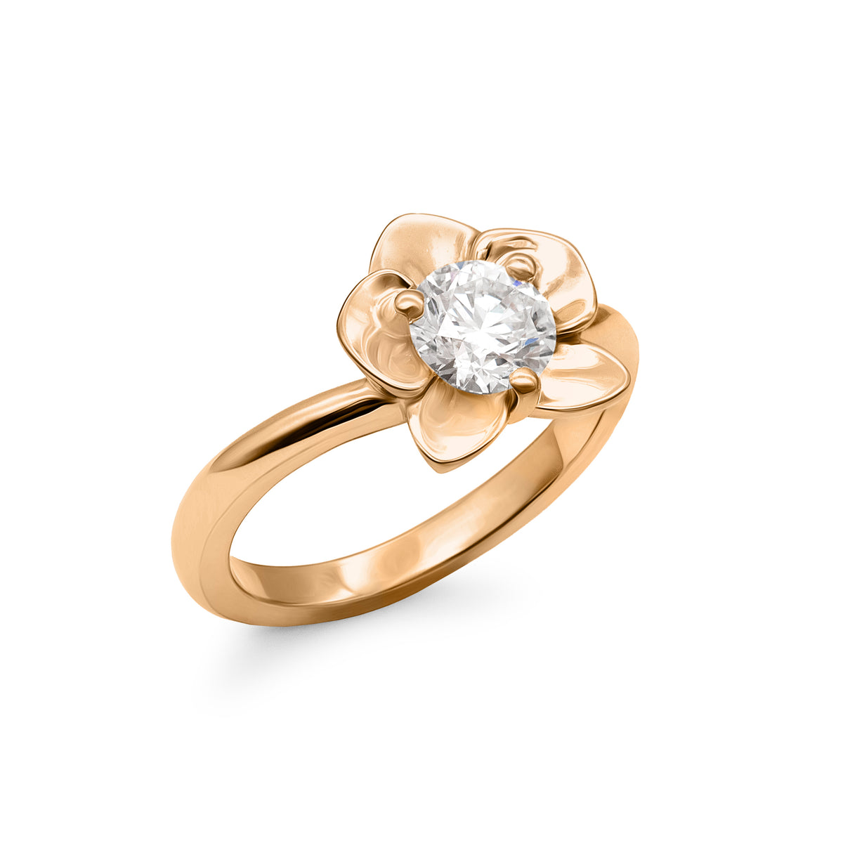 Bague de fiançailles orchidée