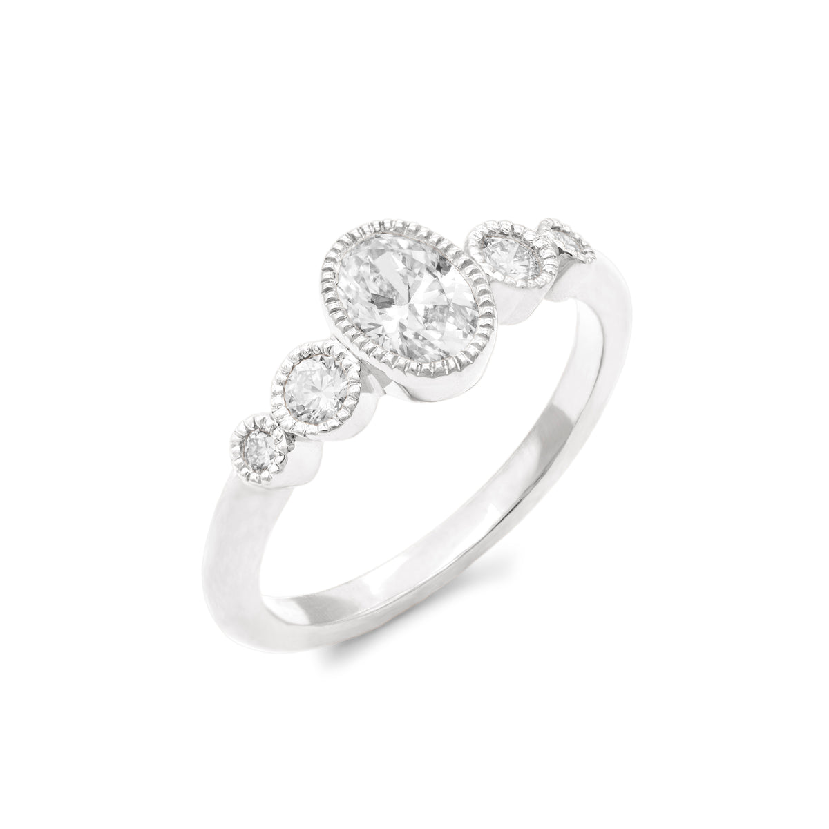 Bague de fiançailles Perlée