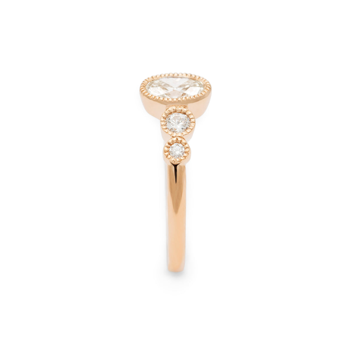 Bague de fiançailles Perlée