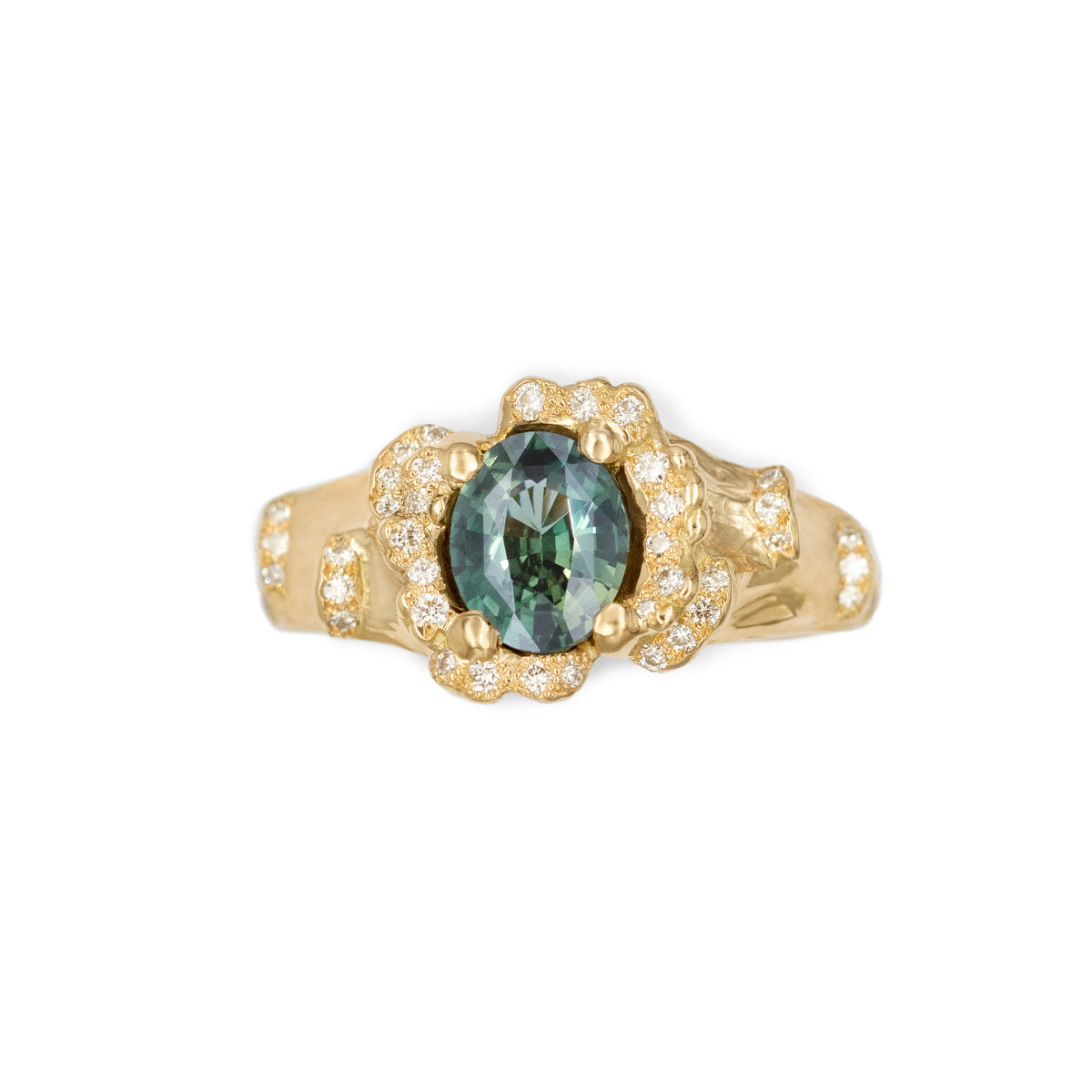 Bague de fiançailles Vague Saphir