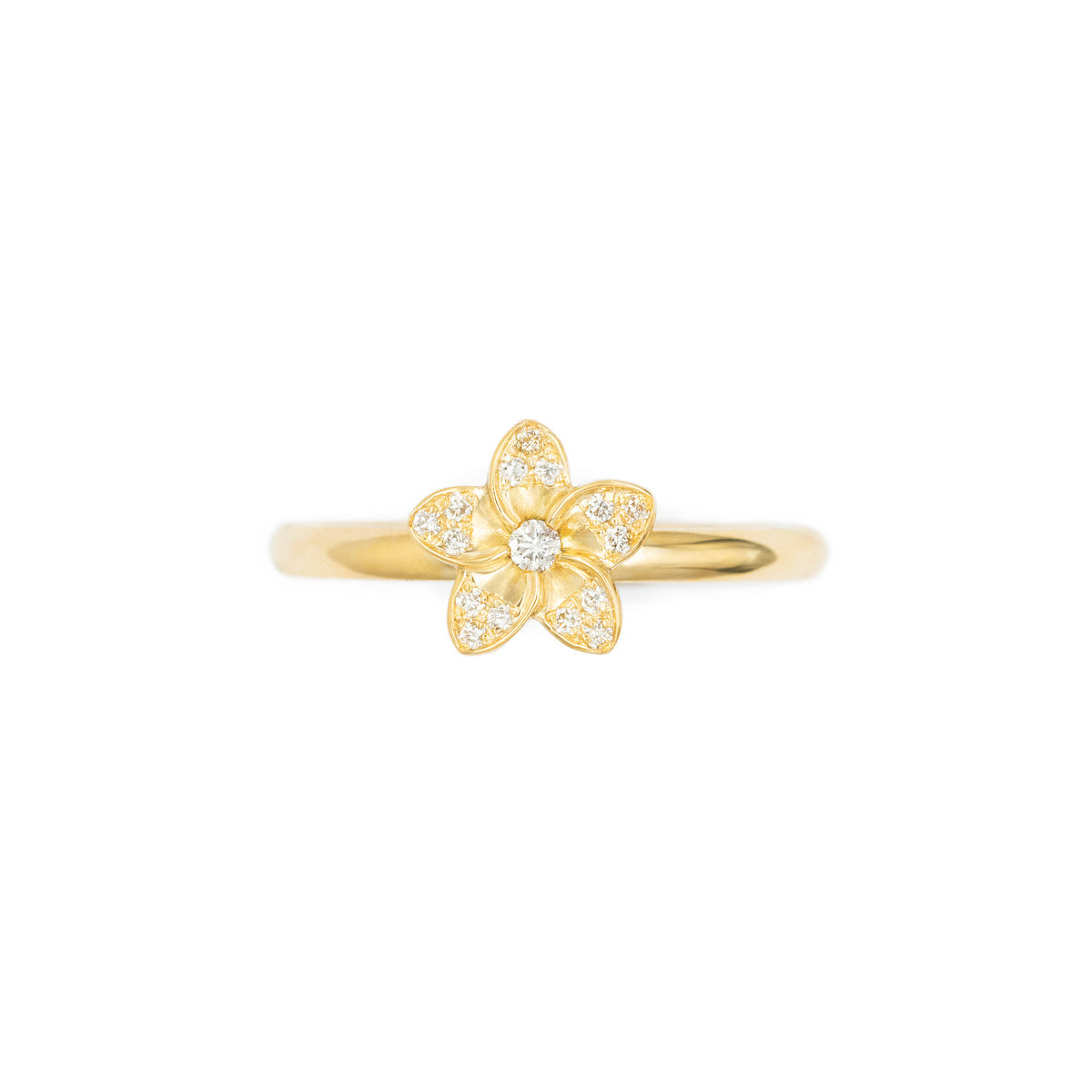 Bague fleur de frangipanier