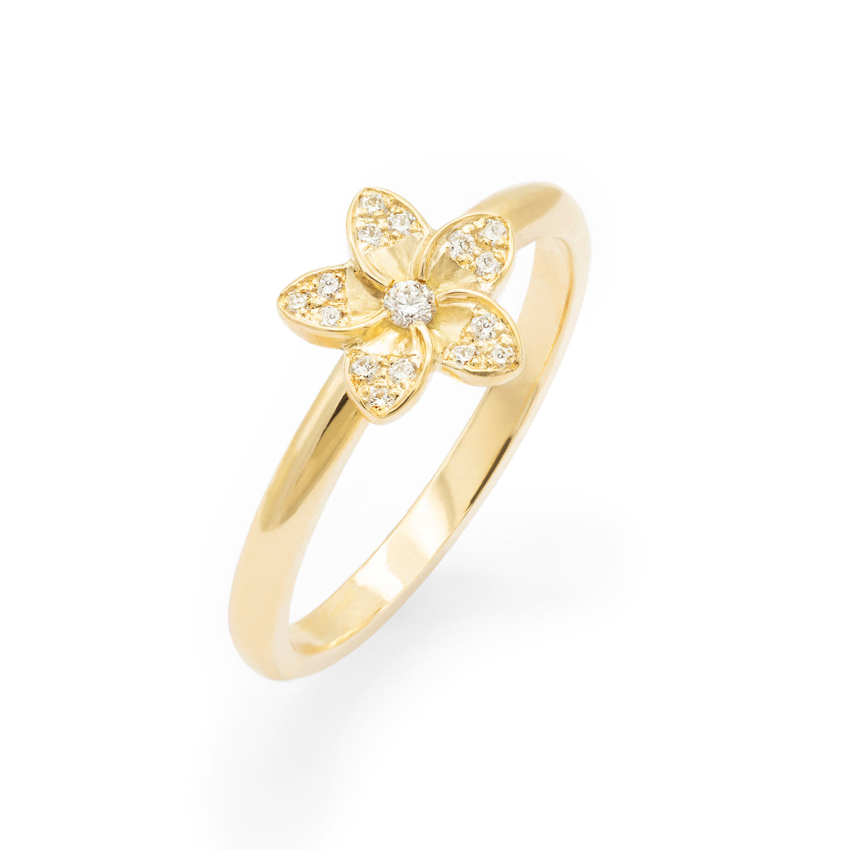 Bague fleur de frangipanier