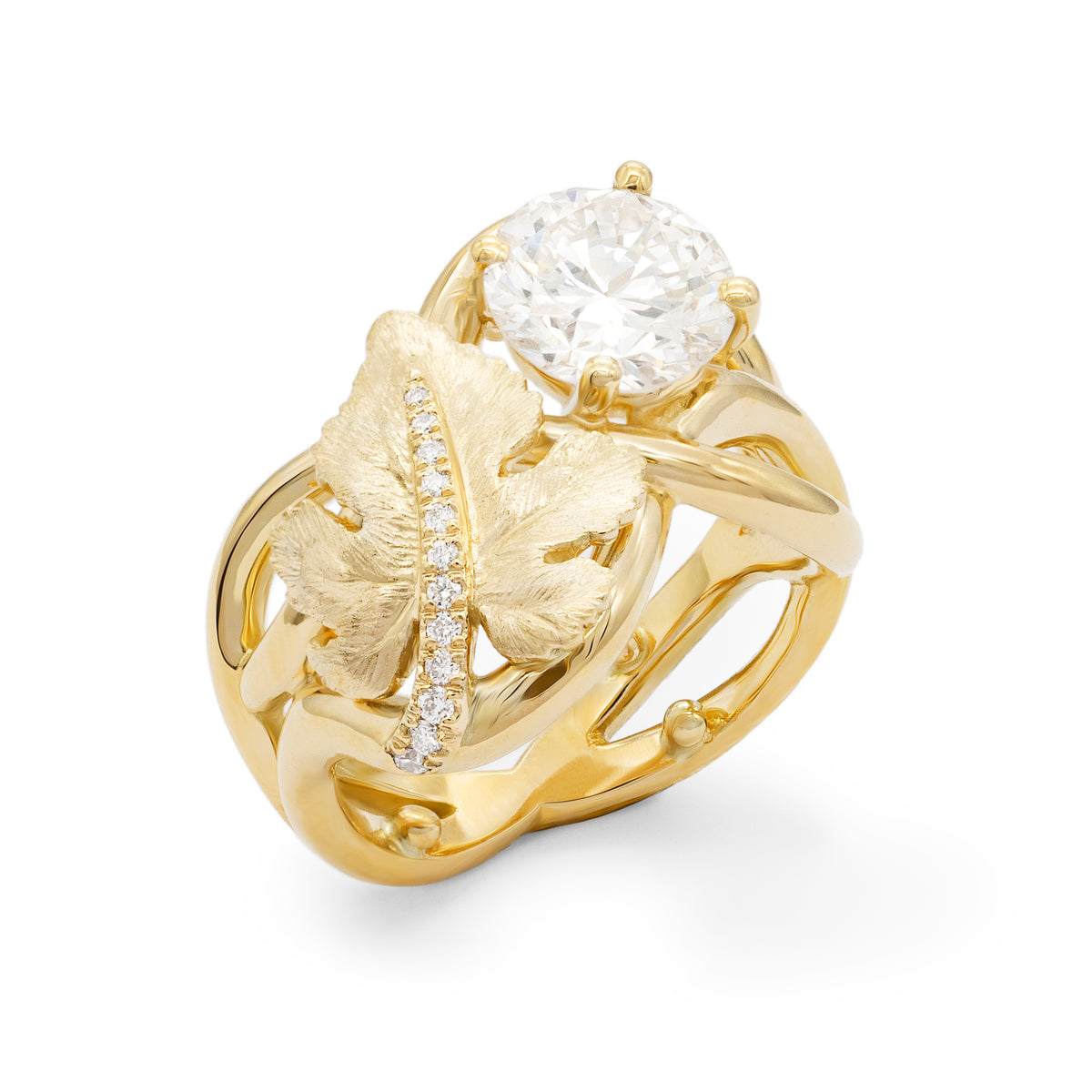 Bague Liane feuille de Vignes