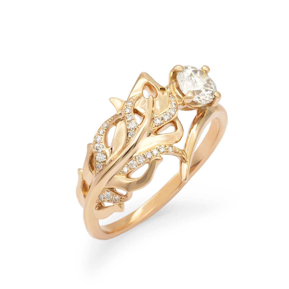Bague Plume Diamant