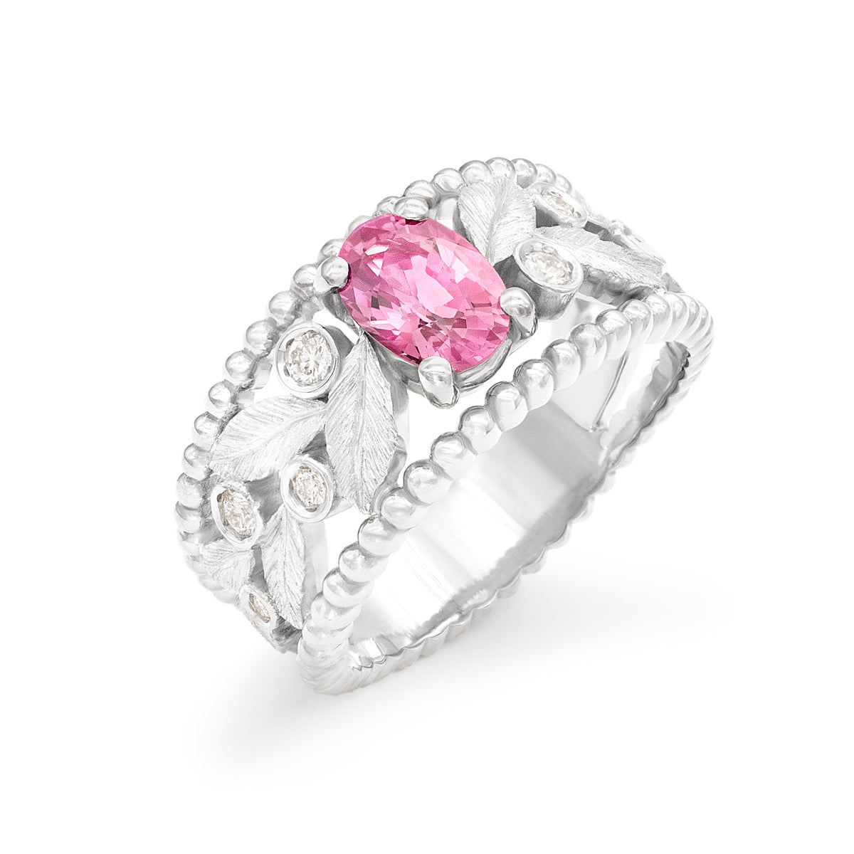 Bague Rameau d’olivier Band ring Saphir