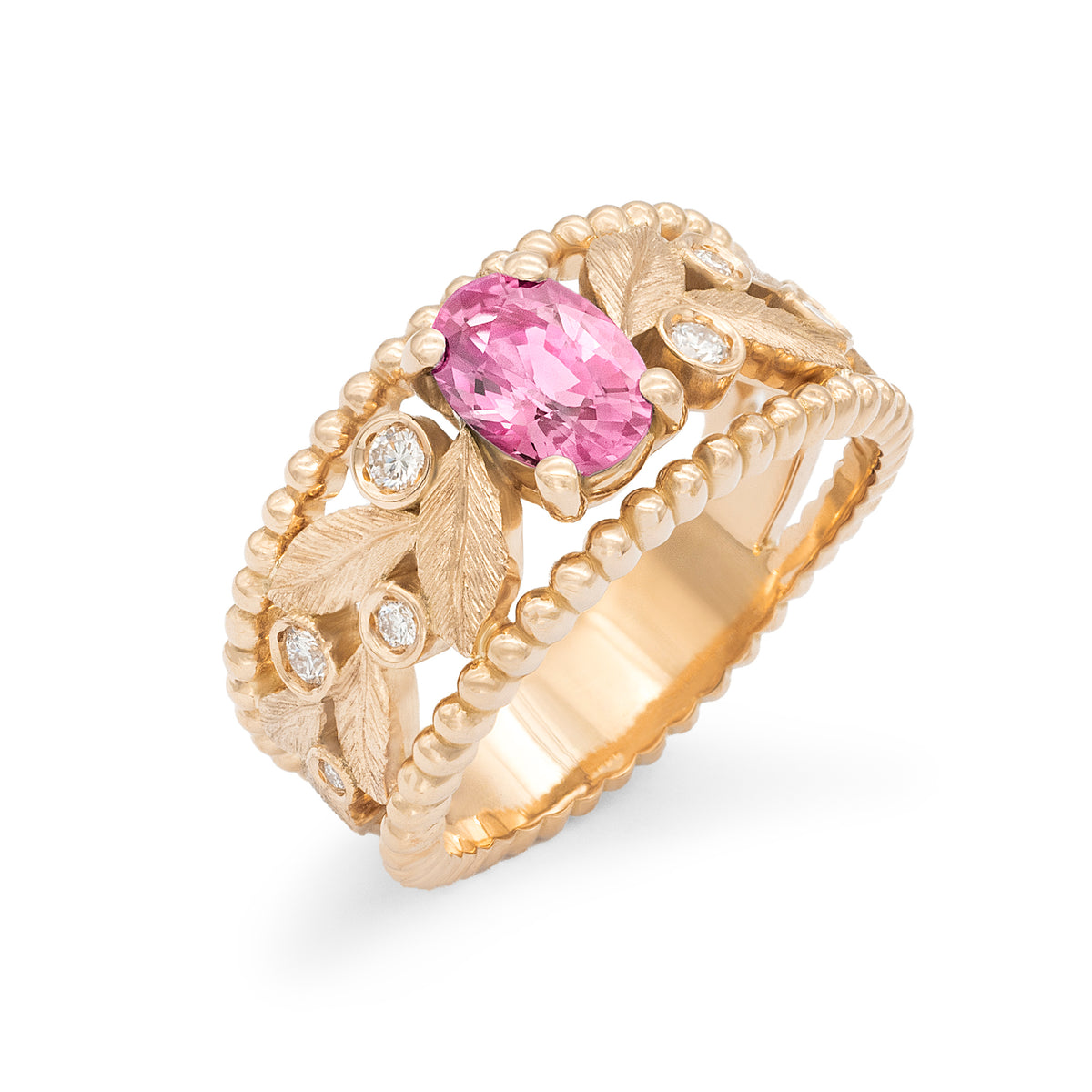 Bague Rameau d’olivier Band ring Saphir