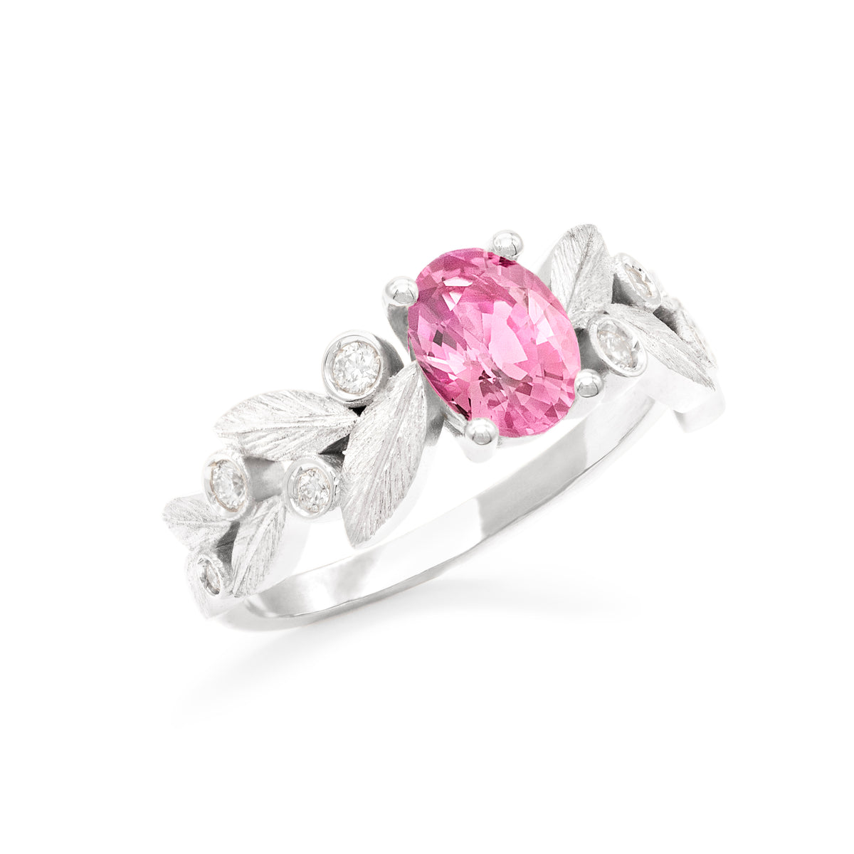 Bague Rameau d'olivier Saphir