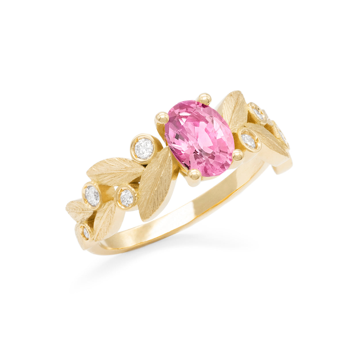 Bague Rameau d'olivier Saphir