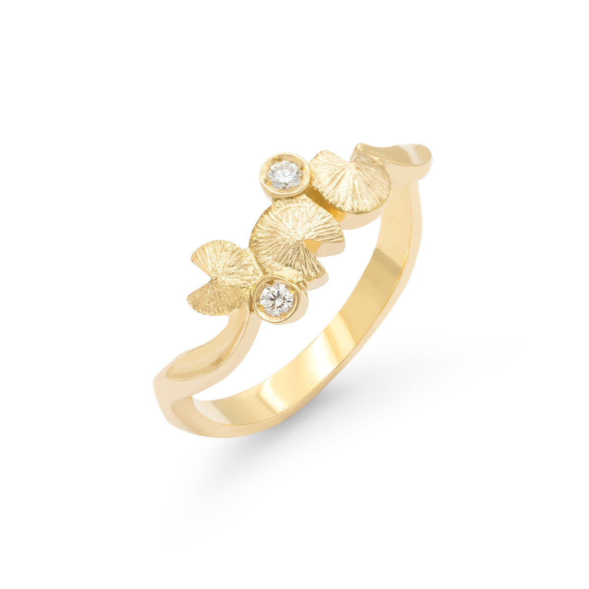 Bague trio de Nymphéas