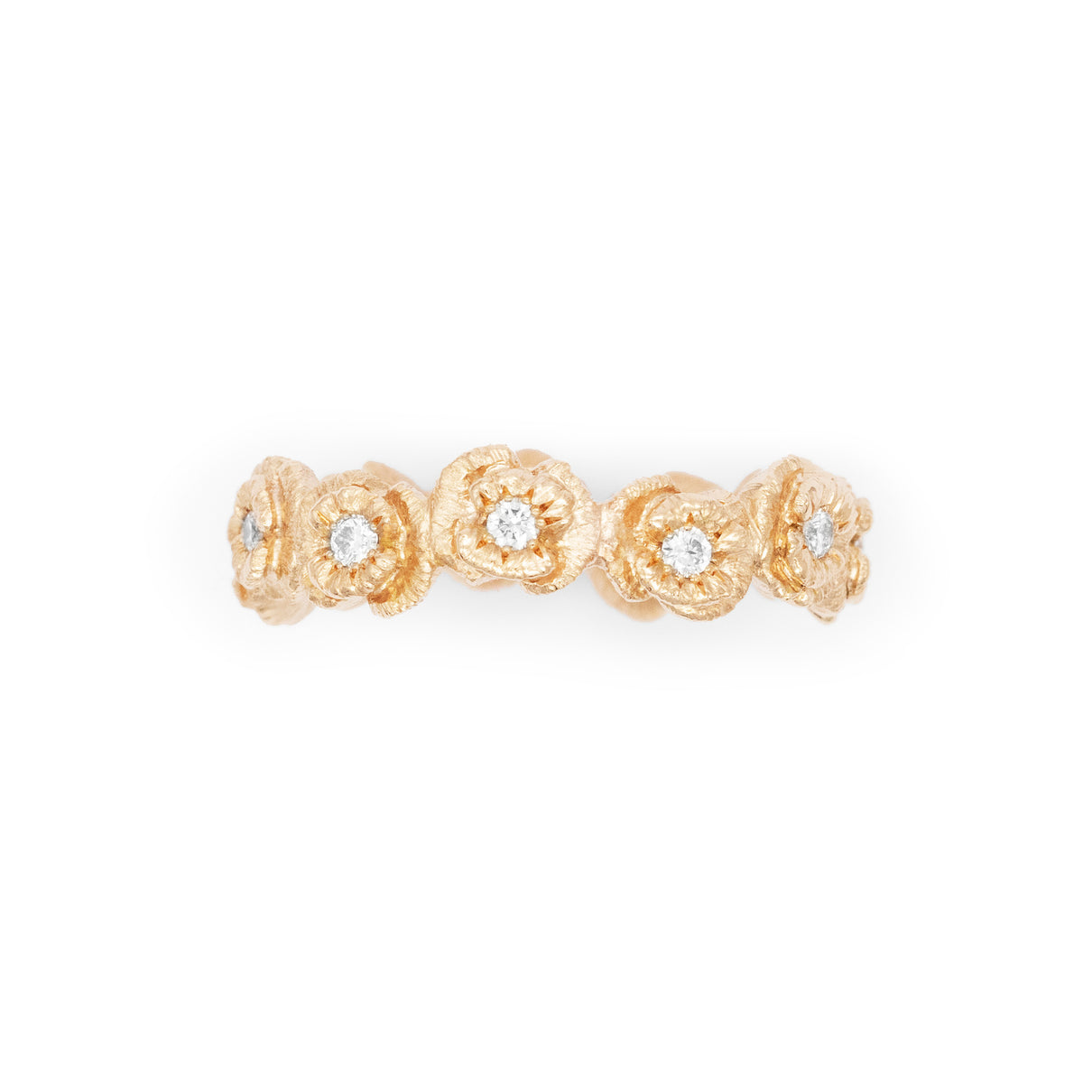 Bague alliance coquelicots