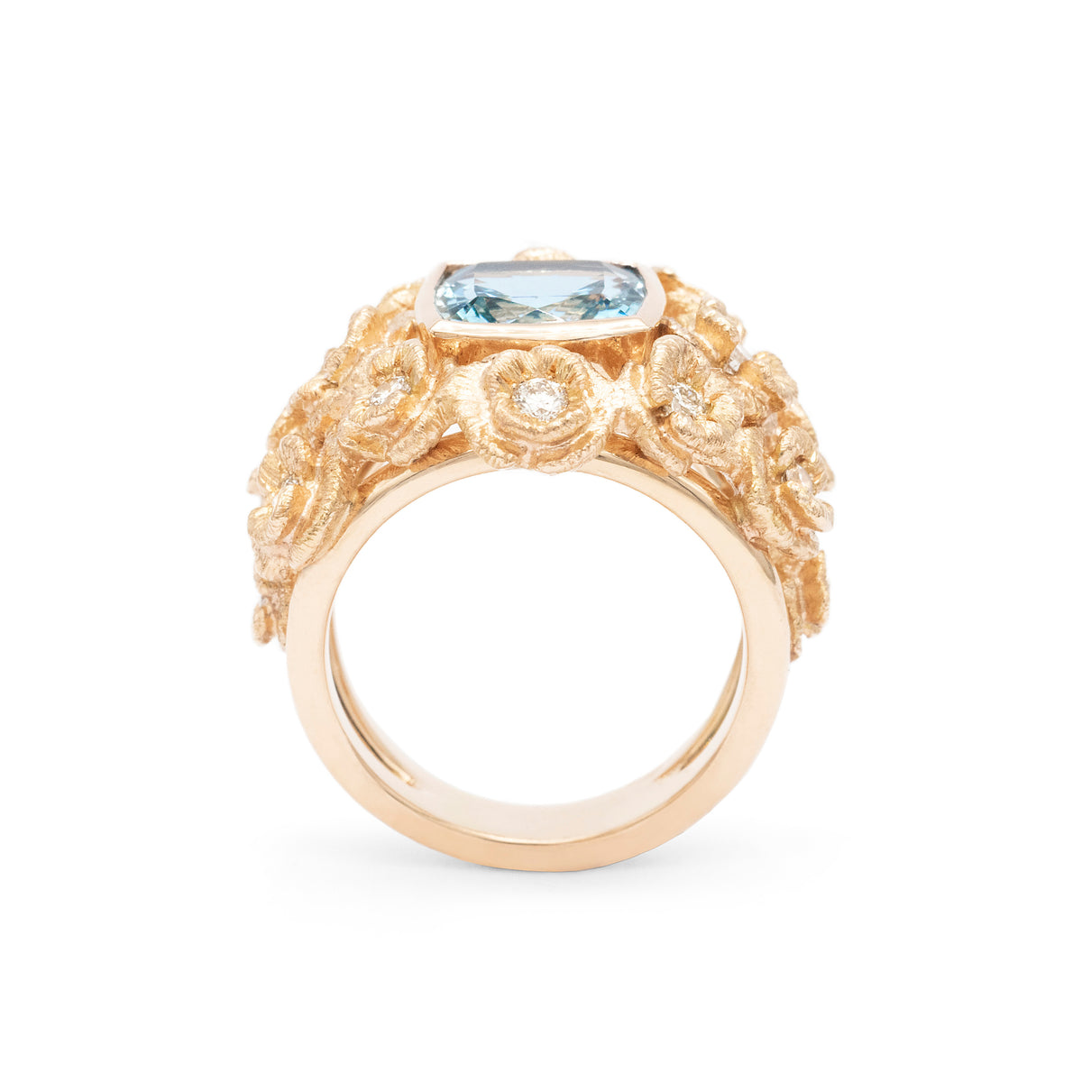 Bague boule coquelicots