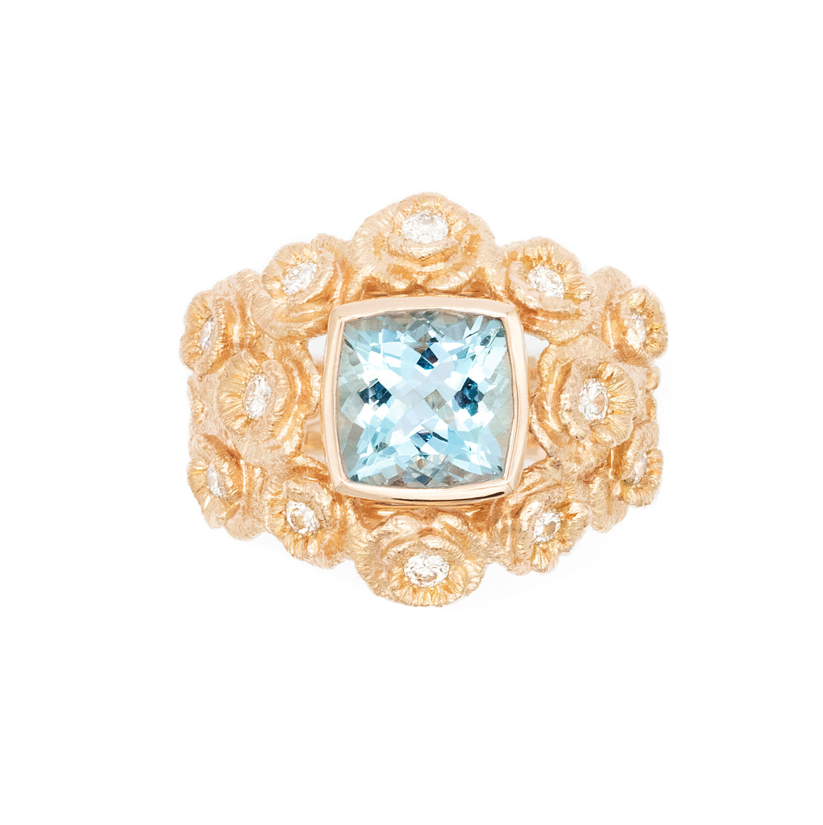 Bague boule coquelicots
