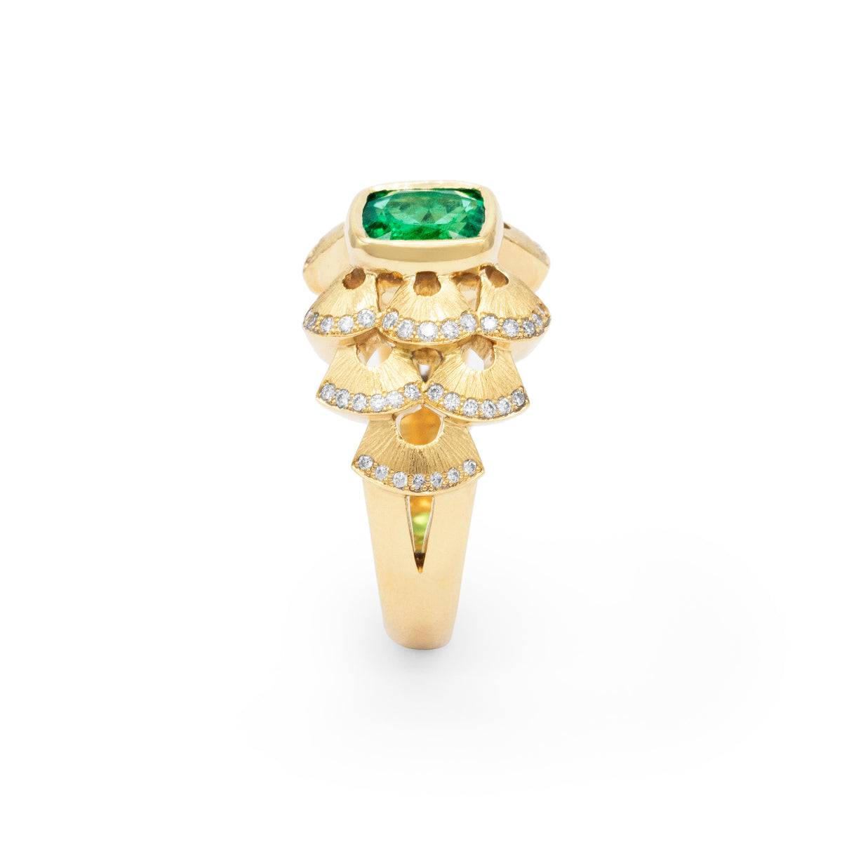 Bague boule coquillages