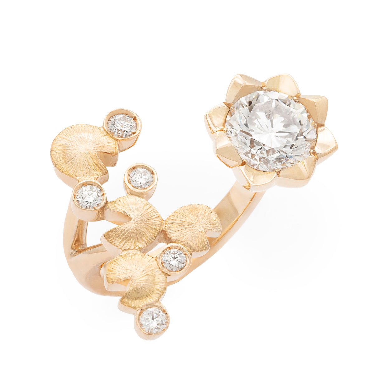 Bague d’entre-doigt Nymphéas