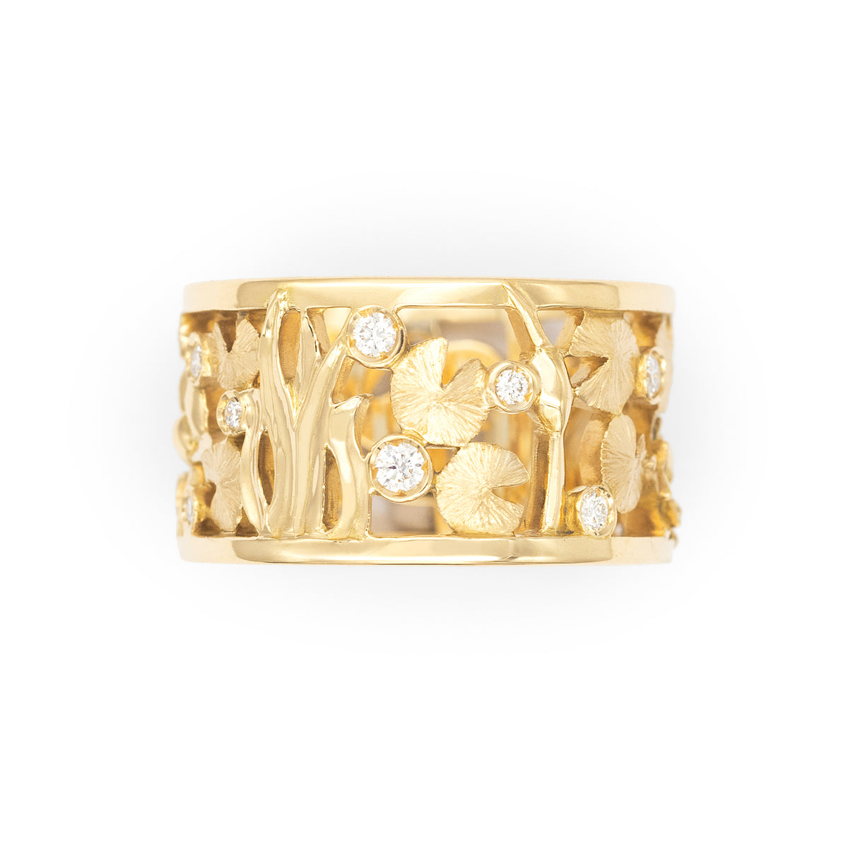 Band ring Nymphéas