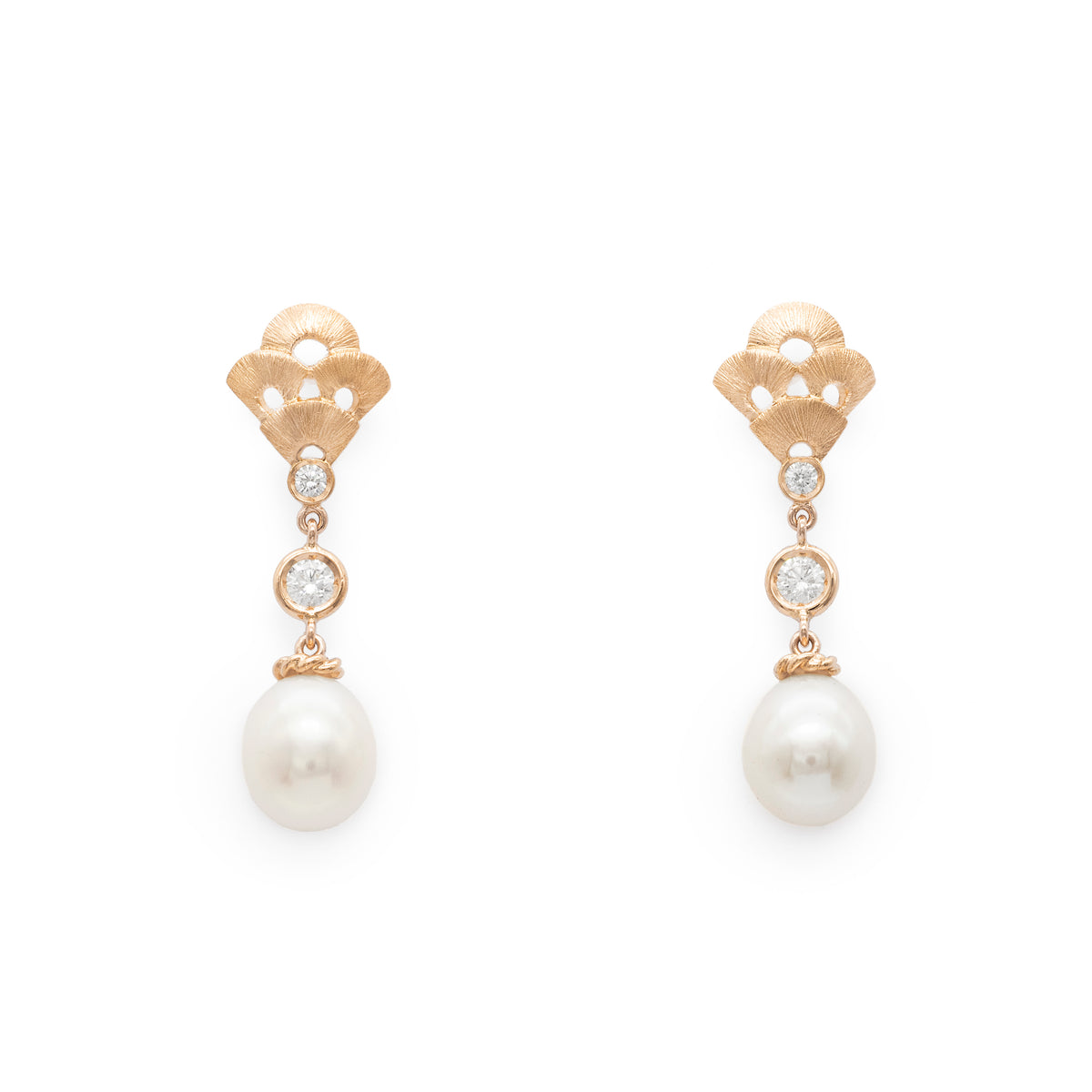 Boucles d'oreille bouquet de Coquillages