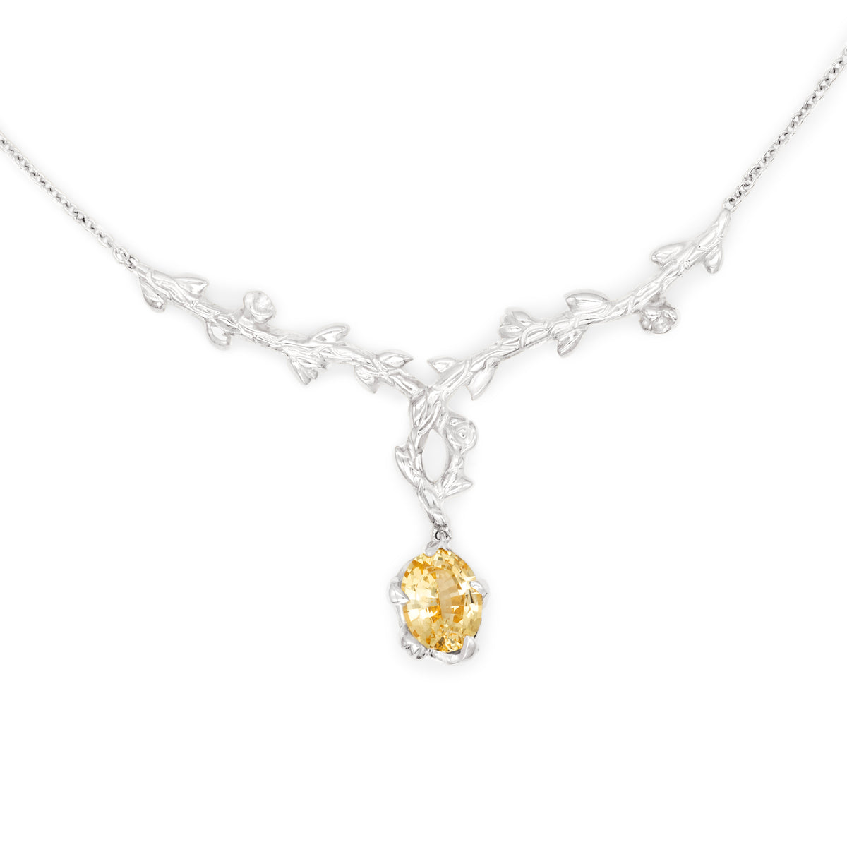 Collier branches Saphir