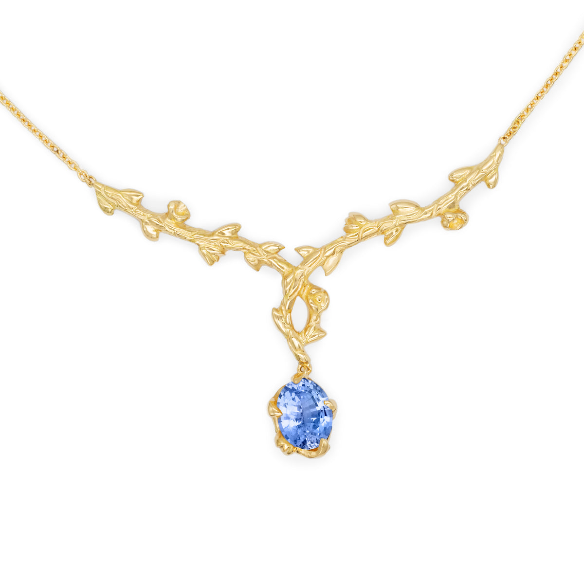 Collier branches Saphir