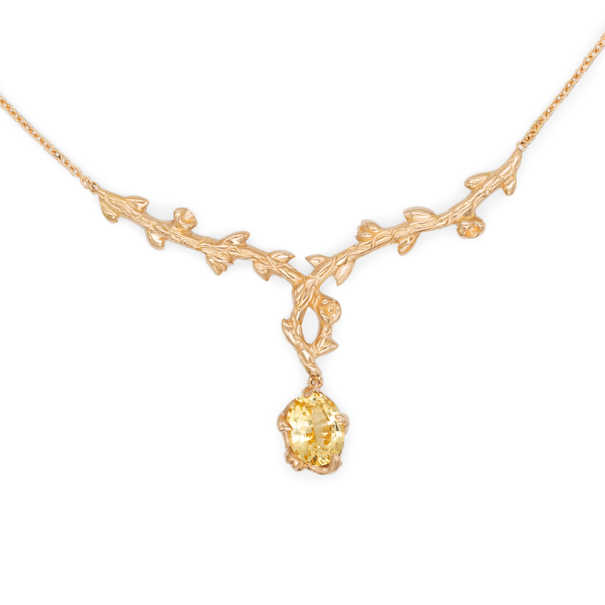 Collier branches Saphir