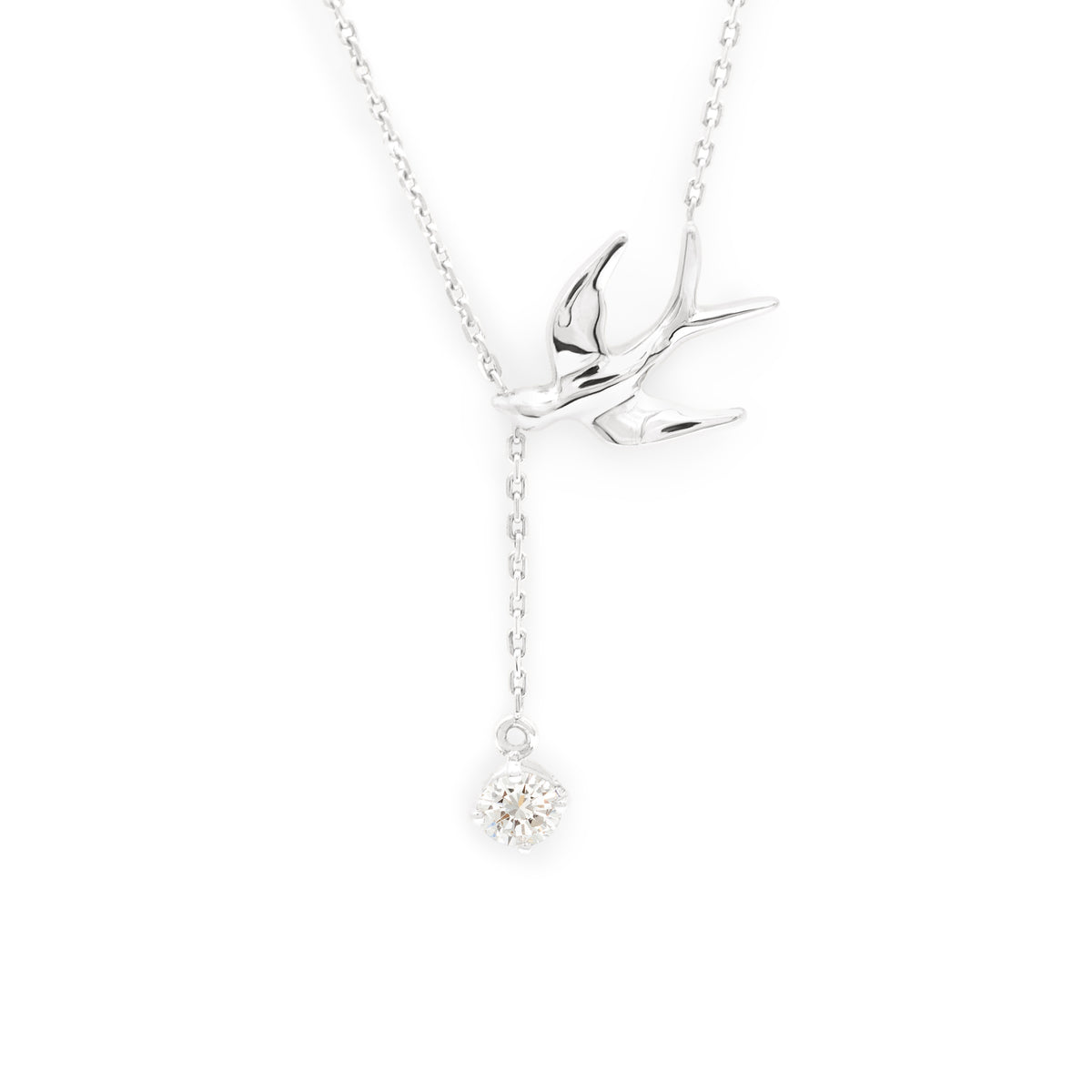 Collier hirondelle et sa précieuse Diamant