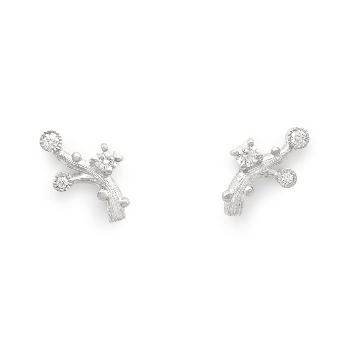 Boucles d’oreilles puces Gypsophile