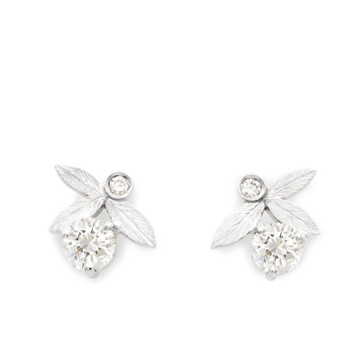 Boucles d’oreilles Puces Olivier Diamants